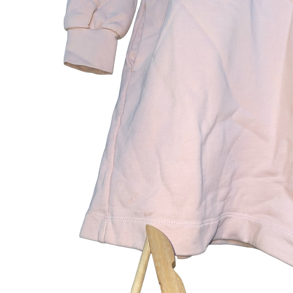 Everlane The Classic French Terry Pink Sweater Dress w/ Pockets Women's Medium - Picture 4 of 6
